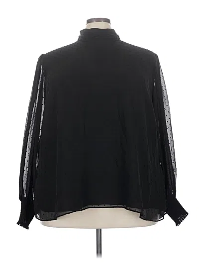 Pre-owned Universal Standard Long Sleeve Blouse In Black