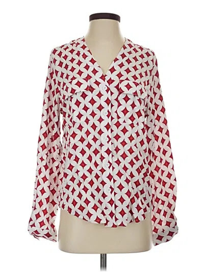 Universal Standard Long Sleeve Blouse In Red