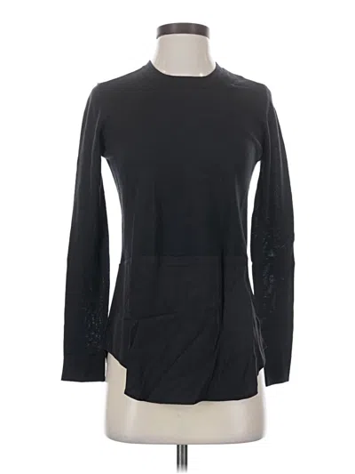 Universal Standard Long Sleeve Top Black Crew Neck Tops