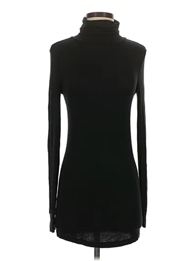 Pre-owned Universal Standard Long Sleeve Top Black Turtleneck Tops