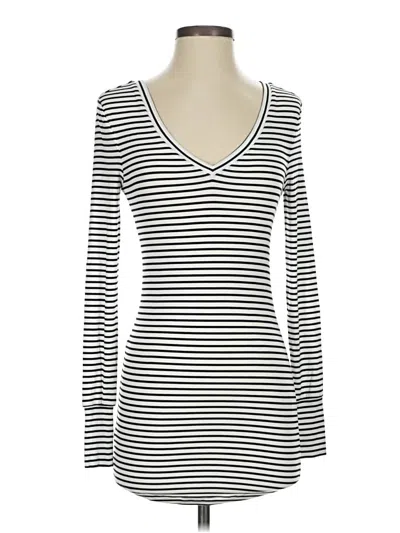 Pre-owned Universal Standard Long Sleeve Top Ivory Scoop Neck Tops