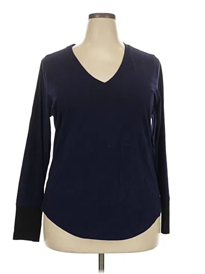 Pre-owned Universal Standard Long Sleeve T-shirt In Blue