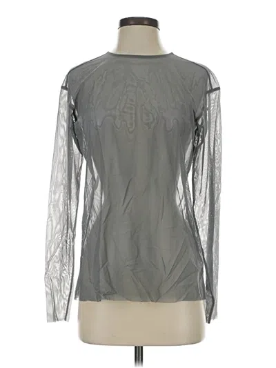 Pre-owned Universal Standard Long Sleeve T-shirt In Gray