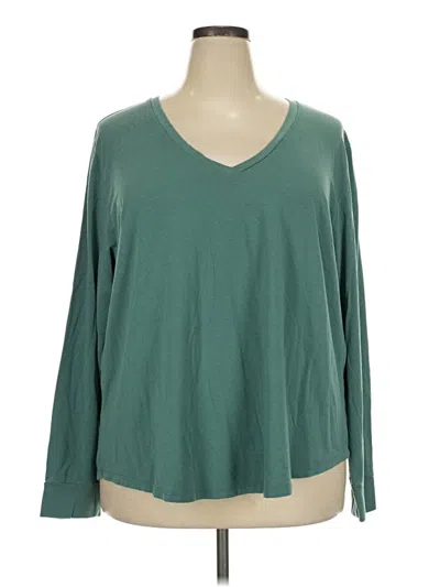 Pre-owned Universal Standard Long Sleeve T-shirt In Green
