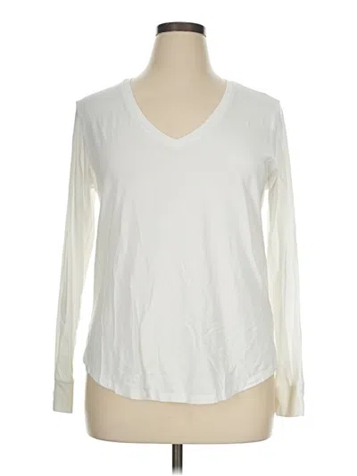 Pre-owned Universal Standard Long Sleeve T-shirt In Ivory