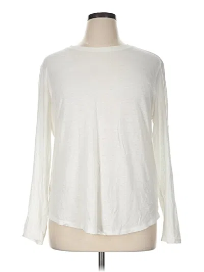 Pre-owned Universal Standard Long Sleeve T-shirt In Ivory