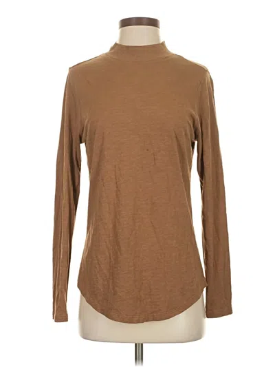 Pre-owned Universal Standard Long Sleeve Turtleneck In Brown