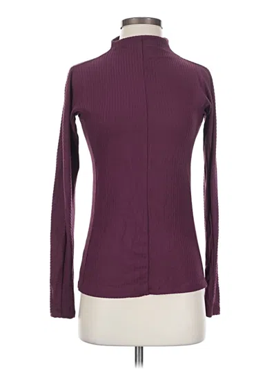Pre-owned Universal Standard Long Sleeve Turtleneck In Burgundy