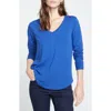 Universal Standard Long Sleeve V-rex Tee In Blue