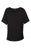 Universal Standard Louise Boatneck Stretch Jersey Top In Black