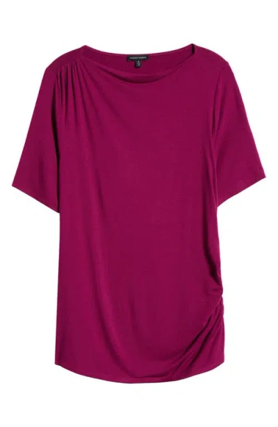 Universal Standard Louise Boatneck Stretch Jersey Top In Rothko Purple