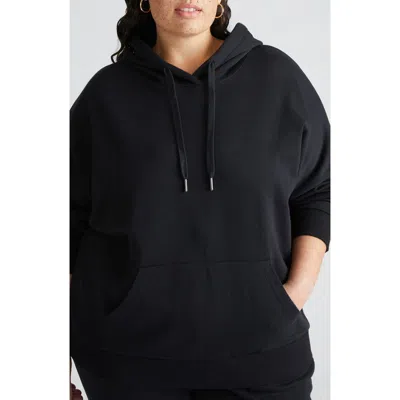 Universal Standard Lyria Fleece Hoodie In Black