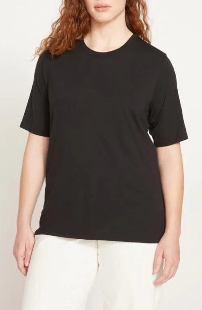 Universal Standard Maia Stovepipe Sleeve T-shirt In Black