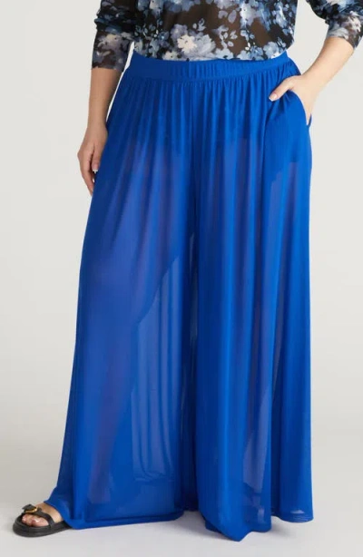 Universal Standard Mesh Wide Leg Pants In Animal Print