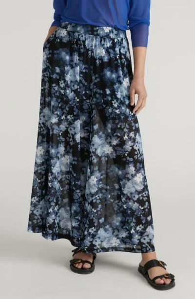 Universal Standard Mesh Wide Leg Pants In Blue