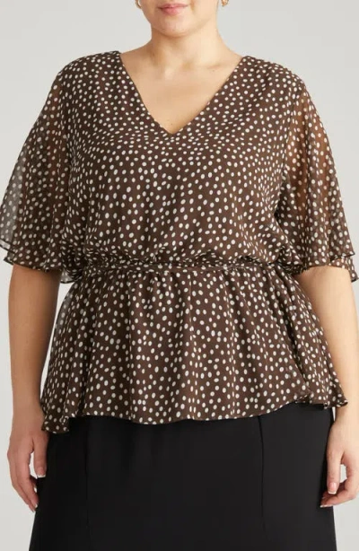 Universal Standard Milou Faux Wrap Top In Pattern