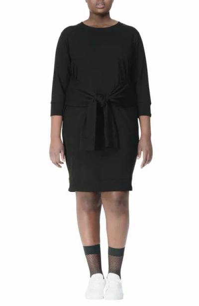 Universal Standard Misa Tie Front Dress In Black