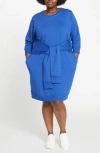 Universal Standard Misa Tie Front Dress In Lapis