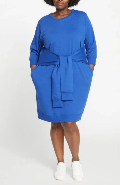 Universal Standard Misa Tie Front Dress In Lapis