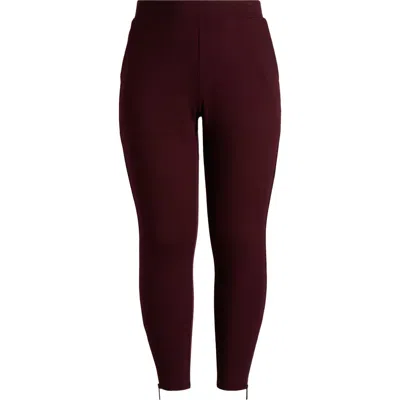 Universal Standard Moro Pull-on Pants In Black Cherry