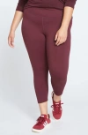 Universal Standard Next To Naked Crop Leggings In Black Cherry
