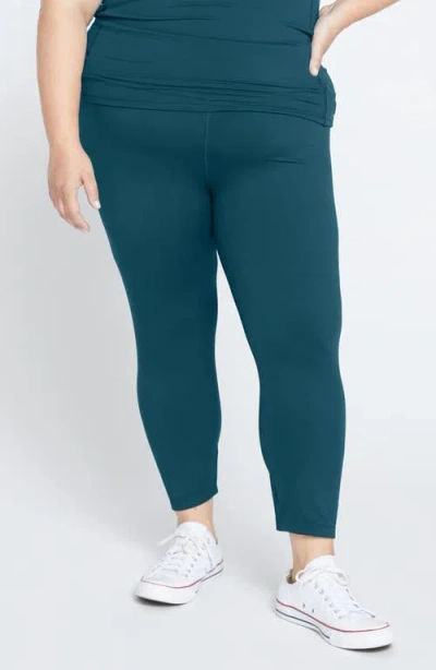 Universal Standard Next To Naked Crop Leggings In Deep Sea