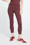 Universal Standard Next To Naked Pocket Ankle Leggings In Black Cherry