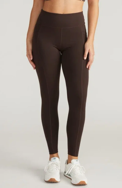 Universal Standard Next To Naked Pocket Ankle Leggings In Brown