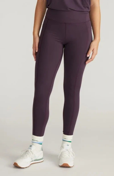 Universal Standard Next To Naked Pocket Ankle Leggings In Purple