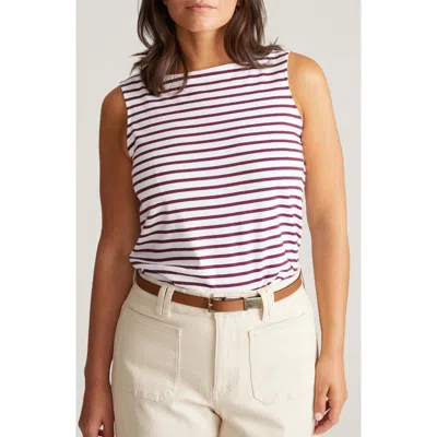 Universal Standard Noyack Breton Stripe Tank In Pink