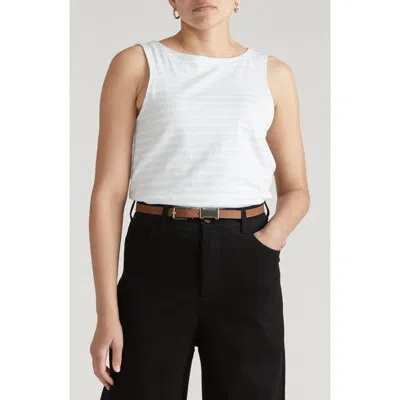 Universal Standard Noyack Breton Stripe Tank In White
