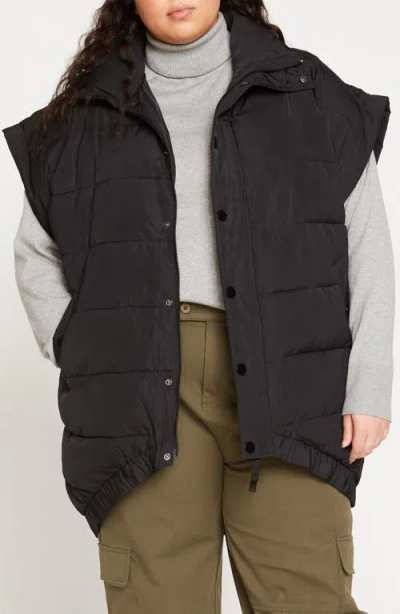 Universal Standard Paparazzi Puffer Vest In Black