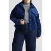 Universal Standard Parker Teddy Lined Stretch Corduroy Jacket In Ocean Cavern
