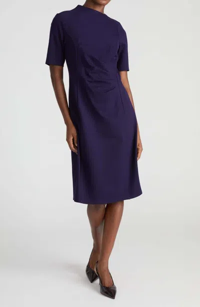 Universal Standard Penny Ponte Shift Dress In Blue