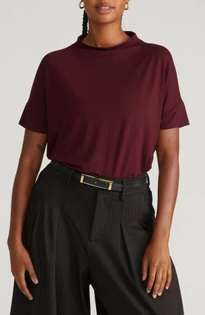 Universal Standard Petra Short Sleeve Top In Brown