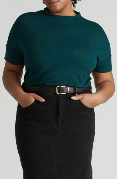 Universal Standard Petra Short Sleeve Top In Green