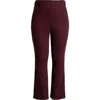 Universal Standard Pinstripe Ponte Bootcut Pants In Black Cherry
