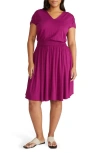 Universal Standard Piper Stretch Jersey Dress In Purple