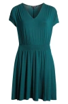 Universal Standard Piper Stretch Jersey Dress In Forest Green