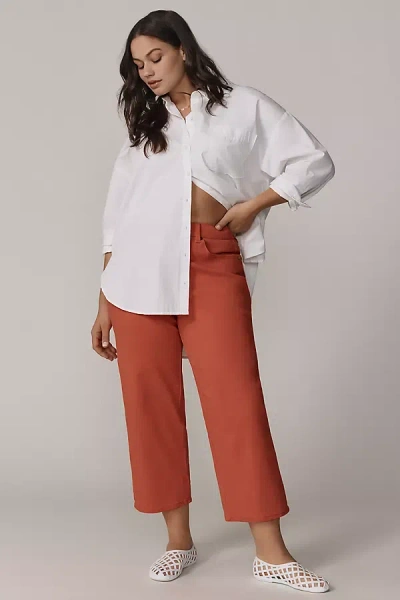Universal Standard Plus Bae Boyfriend Crop Jeans In Red
