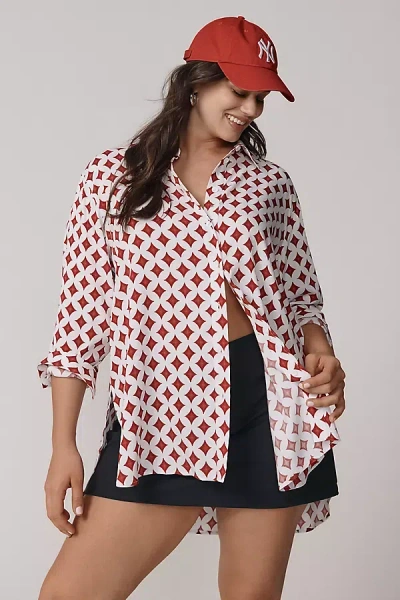 Universal Standard Plus Buttondown Shirt In Multicolor
