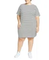 Universal Standard Plus Size Belle Breton Stripe Jersey Dress