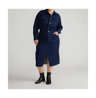 Universal Standard Plus Size Dakota Denim Dress In Dark Indigio