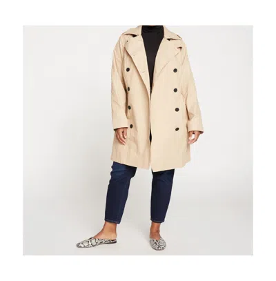 Universal Standard Plus Size Derjon Trench Coat In Khaki
