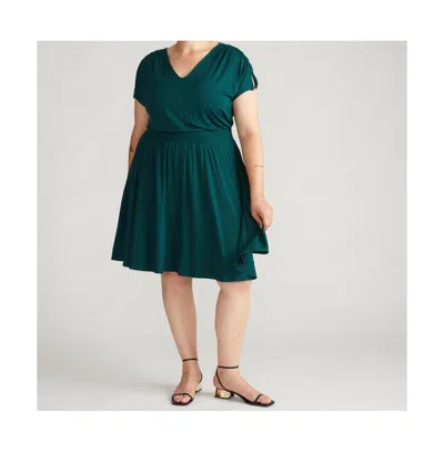 Universal Standard Plus Size Minetta Liquid Jersey Dress In Forest Green
