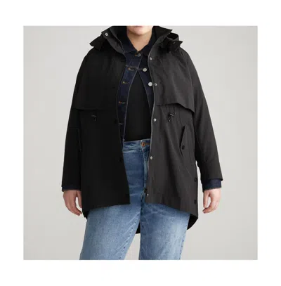 Universal Standard Plus Size Precision Parka In Black