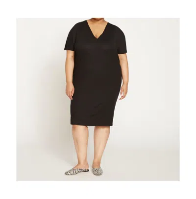 Universal Standard Plus Size Teresa Liquid Jersey V-neck Dress In Forest Green