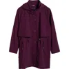 Universal Standard Precision Water Resistant Hooded Parka In Deep Pansy