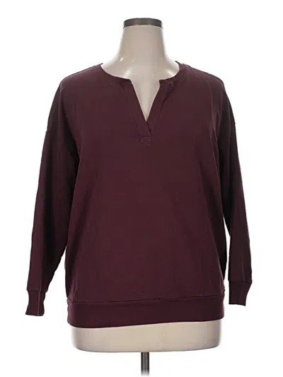 Pre-owned Universal Standard Pullover Sweater In Burgundy