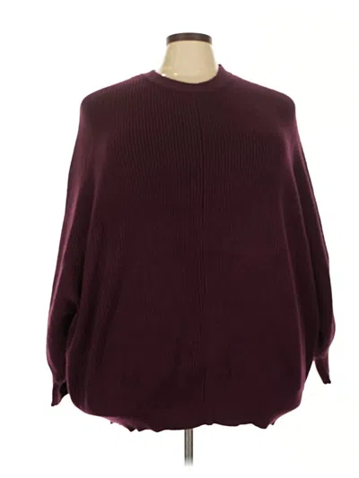 Pre-owned Universal Standard Pullover Sweater In Burgundy